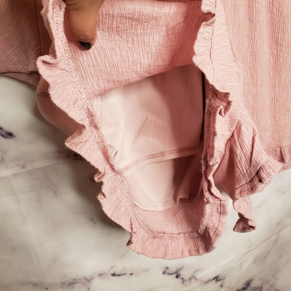 ALTAR'D STATE Blush Pink Boho Embroidered Floral Romper S - Picture 6 of 13